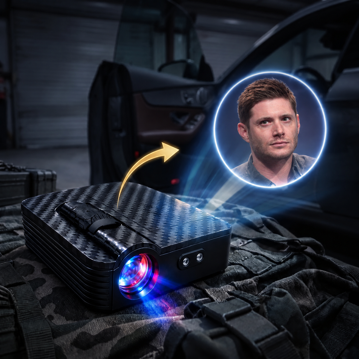 SPN Light car door projector - Dean Winchester